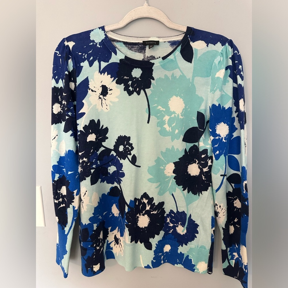 Talbot Light Sweater floral size small